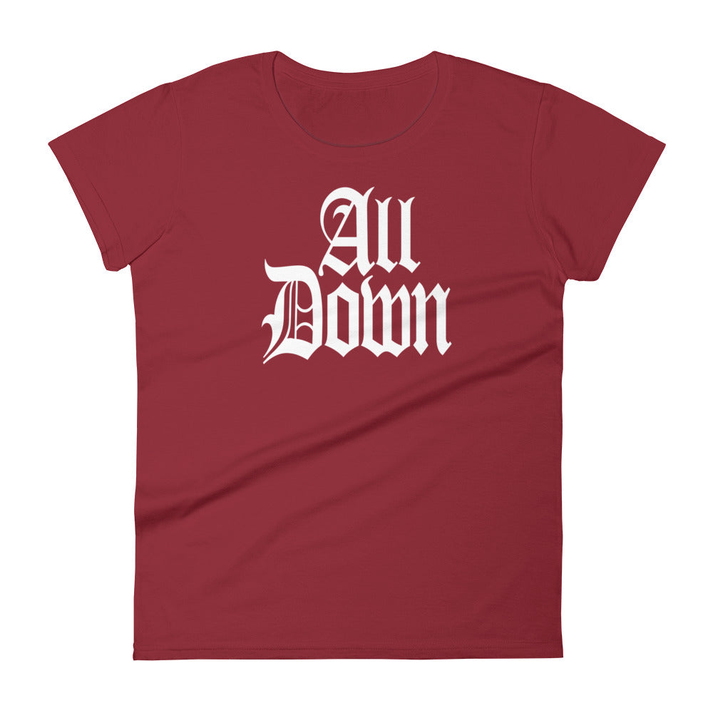 All Down Woman's Short Sleeve T-shirt